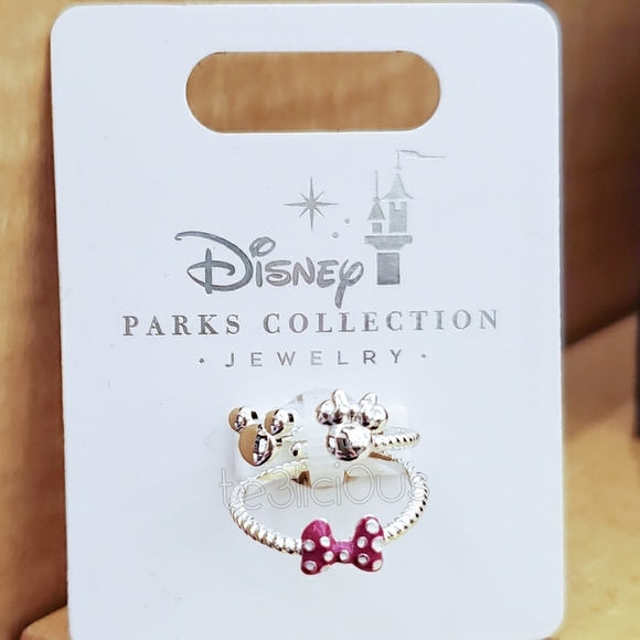 DISNEY PARKS MICKEY MINNIE MOUSE BOW RING - Picture 2 of 6